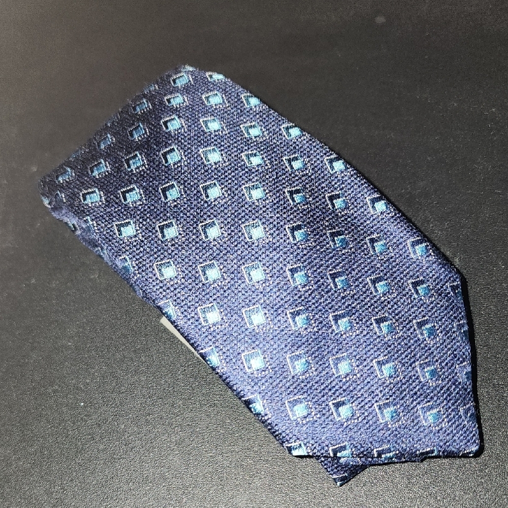 Nwt Michael Kors Elegant‎ Blue Patterned Men's Tie
